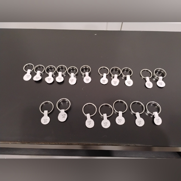 Stainless Steel Rings In Assorted Sizes And Band Width - Picture 1 of 3